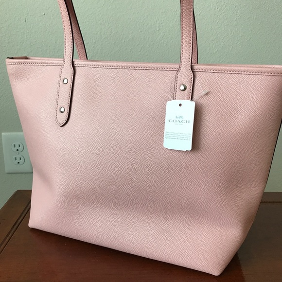Coach Crossgrain Leather Zip Top City Tote Bag i - Picture 3 of 5